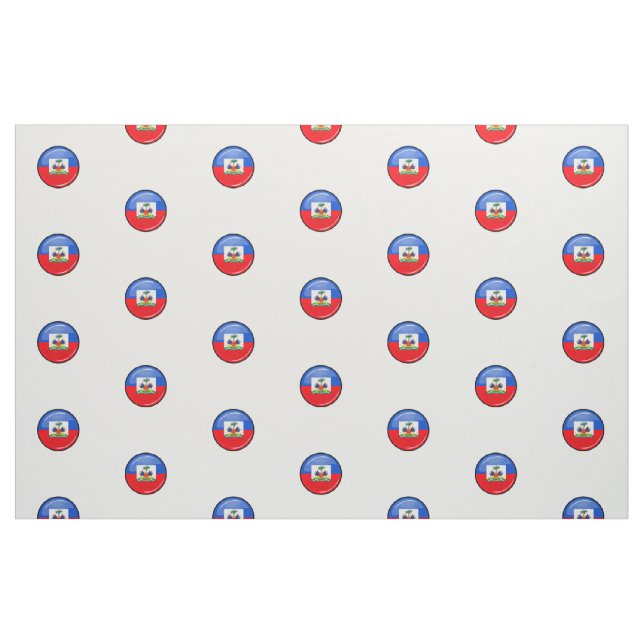 Glatte runde haitianische Flagge Stoff (Fat Quarter (45,7 x 55,9 cm))
