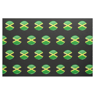 Glatte runde jamaikanische Flagge Stoff