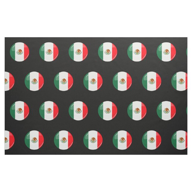 Glatte runde mexikanische Flagge Stoff (Fat Quarter (45,7 x 55,9 cm))