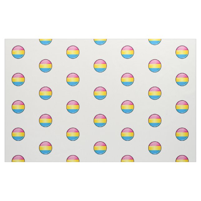 Glatte runde Pansexual Stolz-Flagge Stoff (Fat Quarter (45,7 x 55,9 cm))