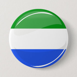 Glatte runde Sierra Leone-Flagge Button