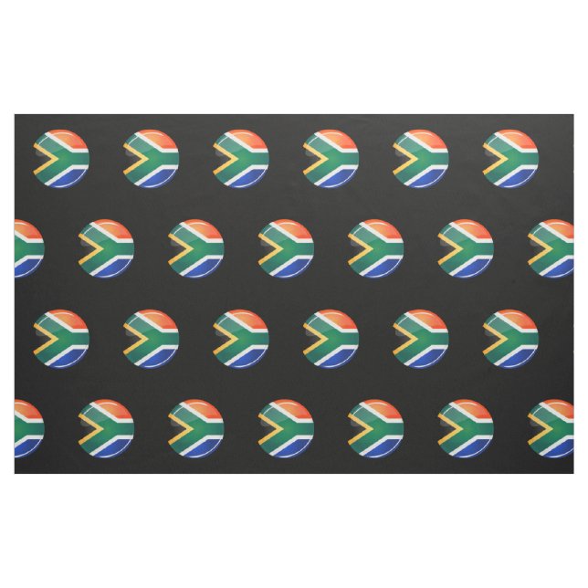 Glatte runde südafrikanische Flagge Stoff (Fat Quarter (45,7 x 55,9 cm))