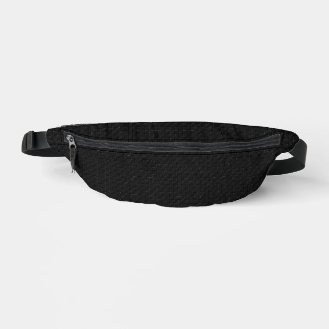 Glatte Stealth-Schwarz-Kohlenstoff-Mikro-Tech-Text Bauchtasche (Vorderseite)