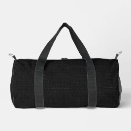 Glatte Stealth-Schwarz-Kohlenstoff-Mikro-Tech-Text Duffle Bag