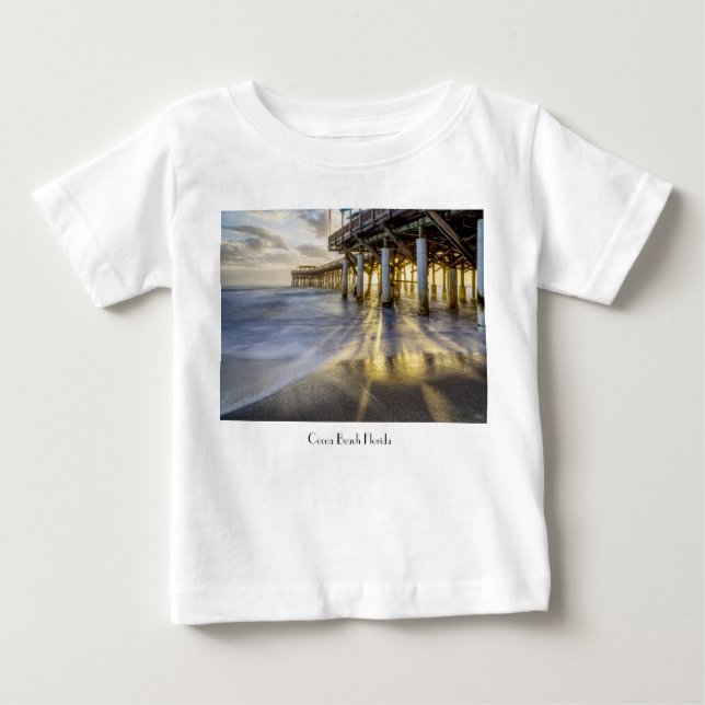Glatte Wellen im Cocoa Pier Baby T - Shirt (Vorderseite)