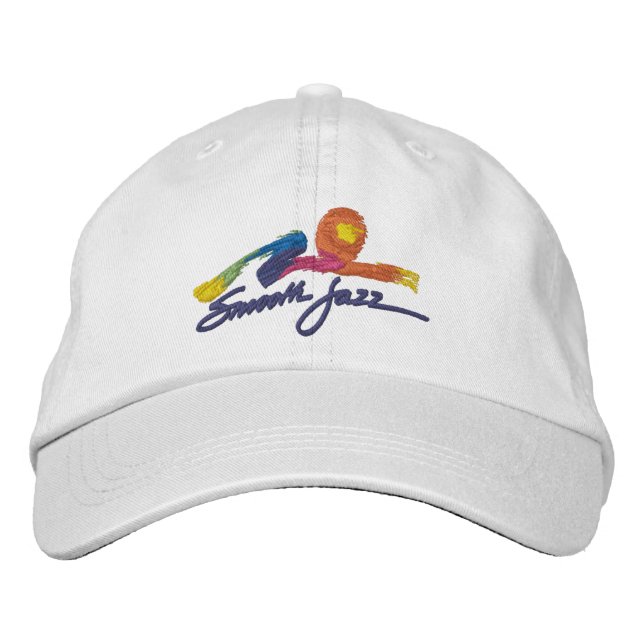 Glatter Jazz bestickte Mütze Baseballkappe (Vorderseite)