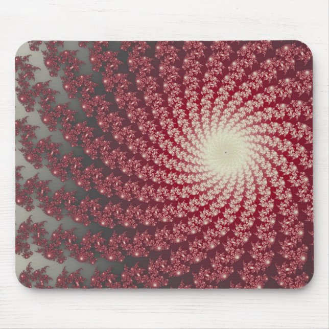 Glatter roter Strudel2-Mauspad Mousepad (Vorne)