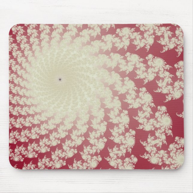Glatter roter Strudel-Mauspad Mousepad (Vorne)