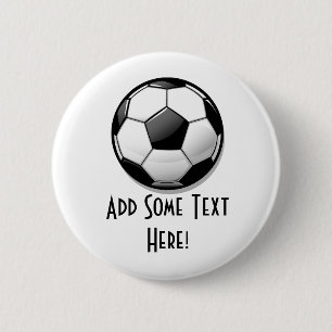 Glatter runder Fußball Button