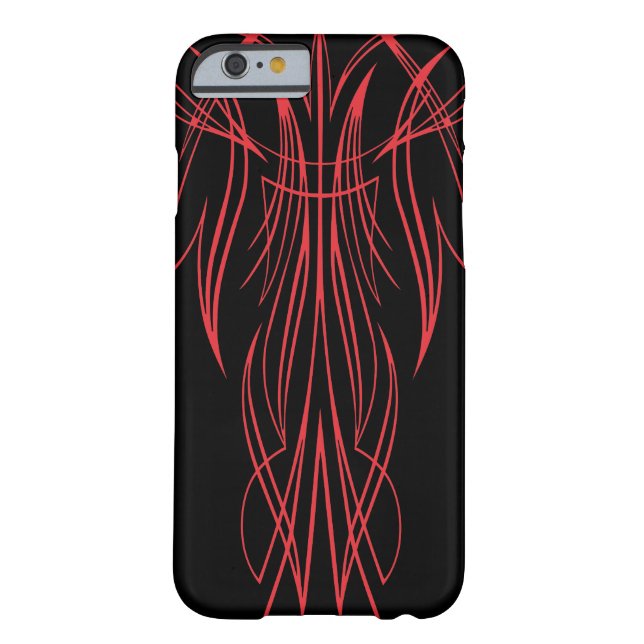 Glatter schwarzer Pinstriped Kasten Iphone6 Case-Mate iPhone Hülle (Rückseite)