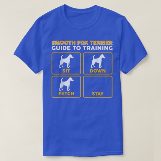 Glatter Terrier Funny Guide to Training T-Shirt (Design vorne)