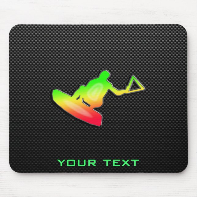 Glatter Wakeboarder Mousepad (Vorne)