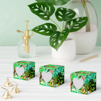Glattes gelbes abstraktes Favor-Box, beruhigendes Geschenkschachtel