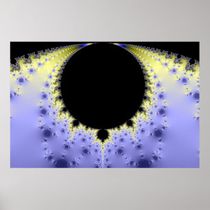 glattes gezacktes Loch Poster