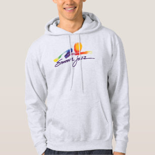 Glattes Jazz-Sweatshirt mit Siebdruck Hoodie