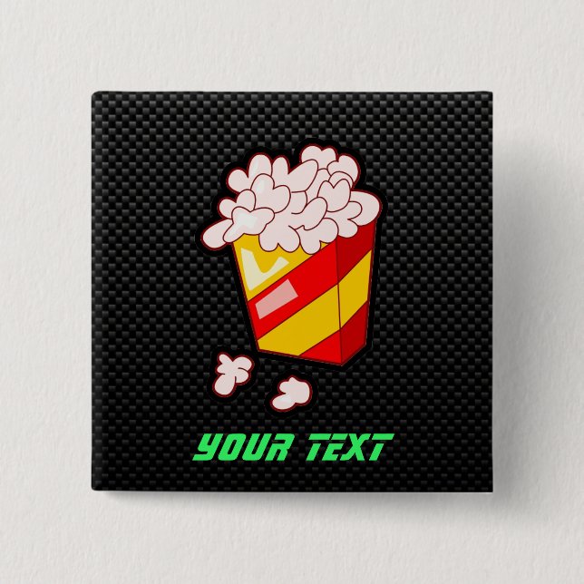 Glattes Popcorn Button (Vorderseite)