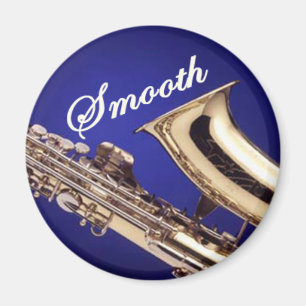 Glattes Saxophon Magnet