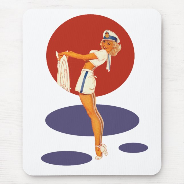 Glattes Segeln Mousepad (Vorne)