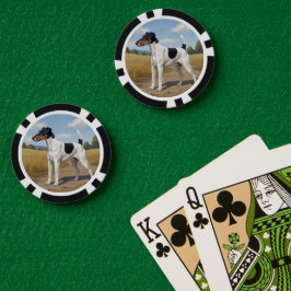 Glatthaar-Foxterrier Pokerchips
