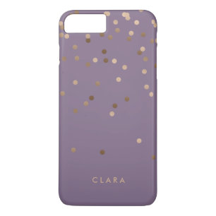 Glattleder-Rose aus goldfarbenem Konfetti mit viol Case-Mate iPhone Hülle
