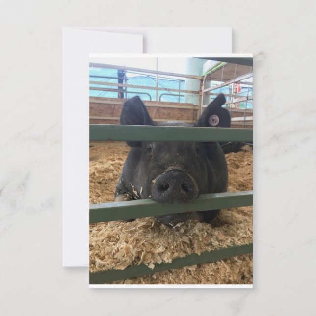 Glattleere auf der Innenseite Dankeskarte (Vorderseite)