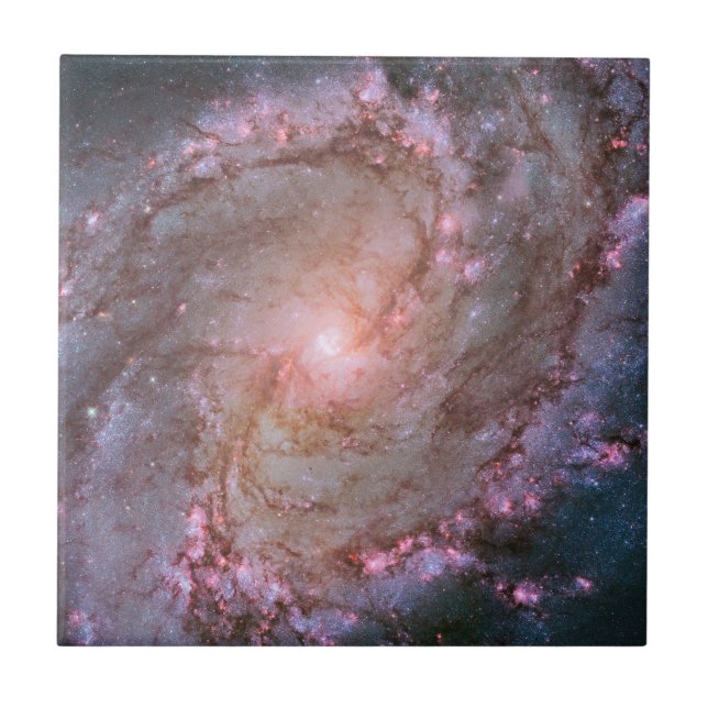 Glattspirale Galaxy Messier 83. Fliese (Vorderseite)