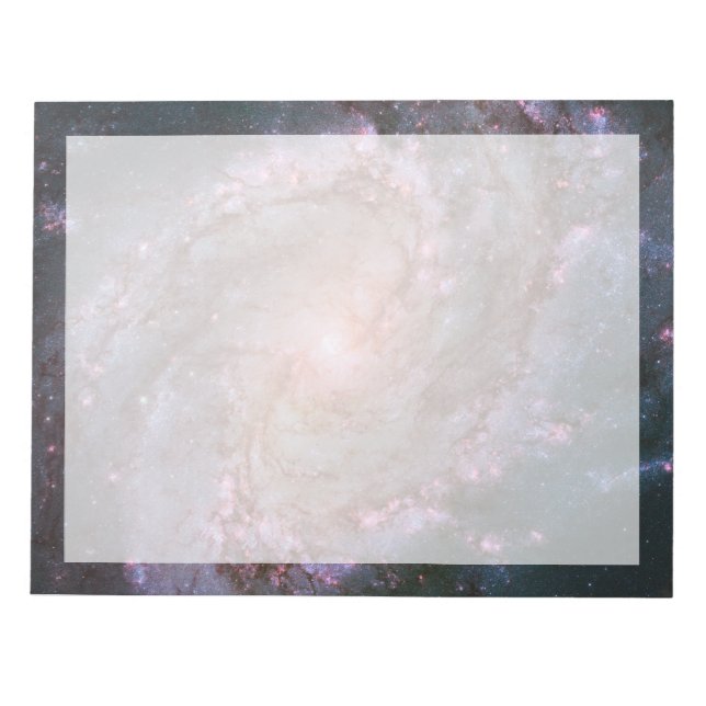 Glattspirale Galaxy Messier 83. Notizblock (Vorderseite)