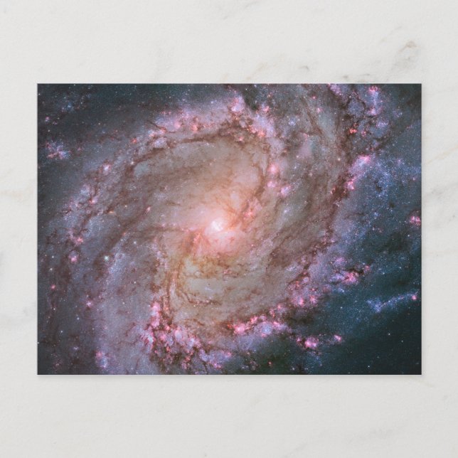 Glattspirale Galaxy Messier 83. Postkarte (Vorderseite)