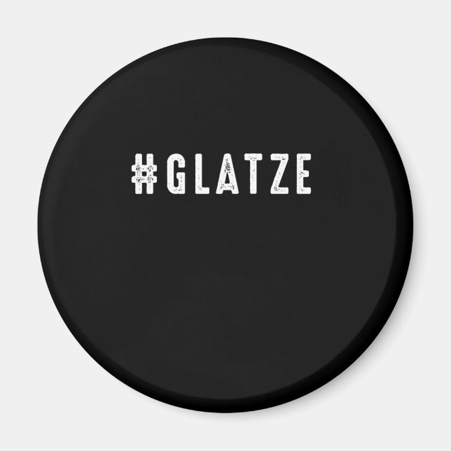Glatze Alopecia Baldness Hair Loss Balding Geschen Magnet (Vorne)
