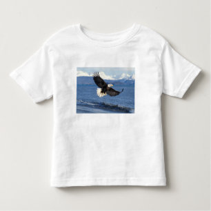 Glatzenadler, Haliäetus leuccocephalus, im Fliegen Kleinkind T-shirt
