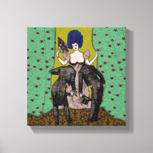 Glatzköpfe ~ 10x10 .75 Dicke umwickelte Leinwand