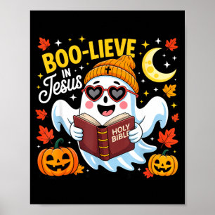Glaub an Jesus Geistiger Christlicher Halloween-Sp Poster