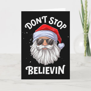 Glaub an Santa Spaß Weihnachten Jungen Kinder Karte