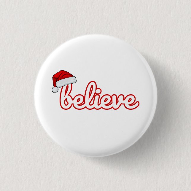 Glaub an Weihnachten Button (Vorderseite)