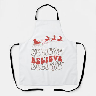 Glaub Weihnachtsmann Weihnachten Holzkastenleuchte Schürze