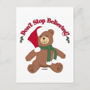 Glaub weiter! Weihnachtsbär Feiertagspostkarte
