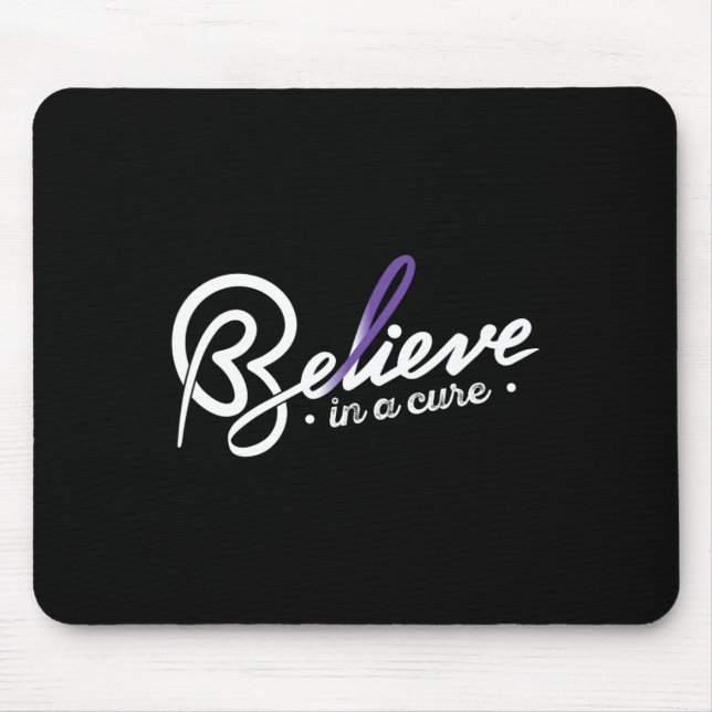 Glaube1- Epilepsie Awareness Supporter Ribbon Mousepad (Vorne)