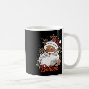 Glaube Afro Santa African American Christmas Blac Kaffeetasse