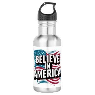 "Glaube an Amerika Inspiration Wasser Flasche" Edelstahlflasche