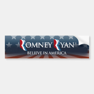 GLAUBE AN AMERIKA MIT ROMNEY RYAN -.png Autoaufkleber