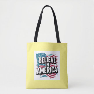 "Glaube an Amerika Patriotic Tote Bag"