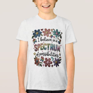 Glaube an das Spektrum der Möglichkeiten Tri-Blend Shirt