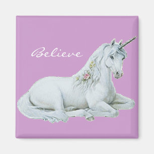 Glaube an das Unicorn Square Magnet