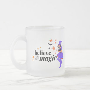 Glaube an das ZauberhexenHalloween Mattglastasse