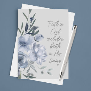 Glaube an den benutzerdefinierten Text Gottes Karte