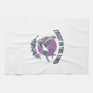 Glaube an den Herrn Taube Christliches T-Shirt-Des Geschirrtuch