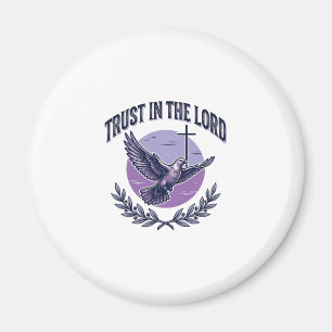 Glaube an den Herrn Taube Christliches T-Shirt-Des Magnet