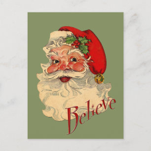 Glaube an den Weihnachtsmann Feiertagspostkarte
