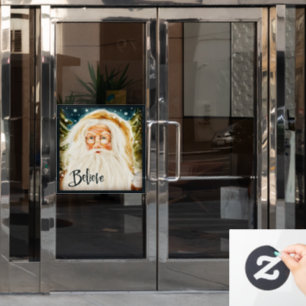 Glaube an den Weihnachtsmann! "Inspirivity"-Fenste Fensteraufkleber