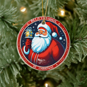 Glaube an den Zauber des Weihnachtsfeiertages Keramik Ornament